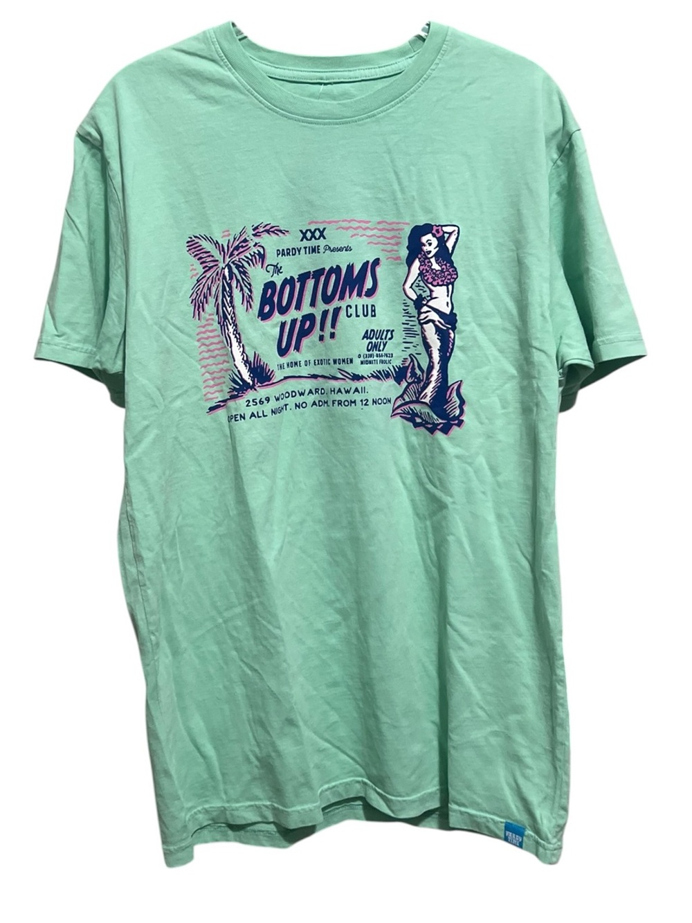 NWT Pardy Time Bottom's Up T-Shirt Size Medium